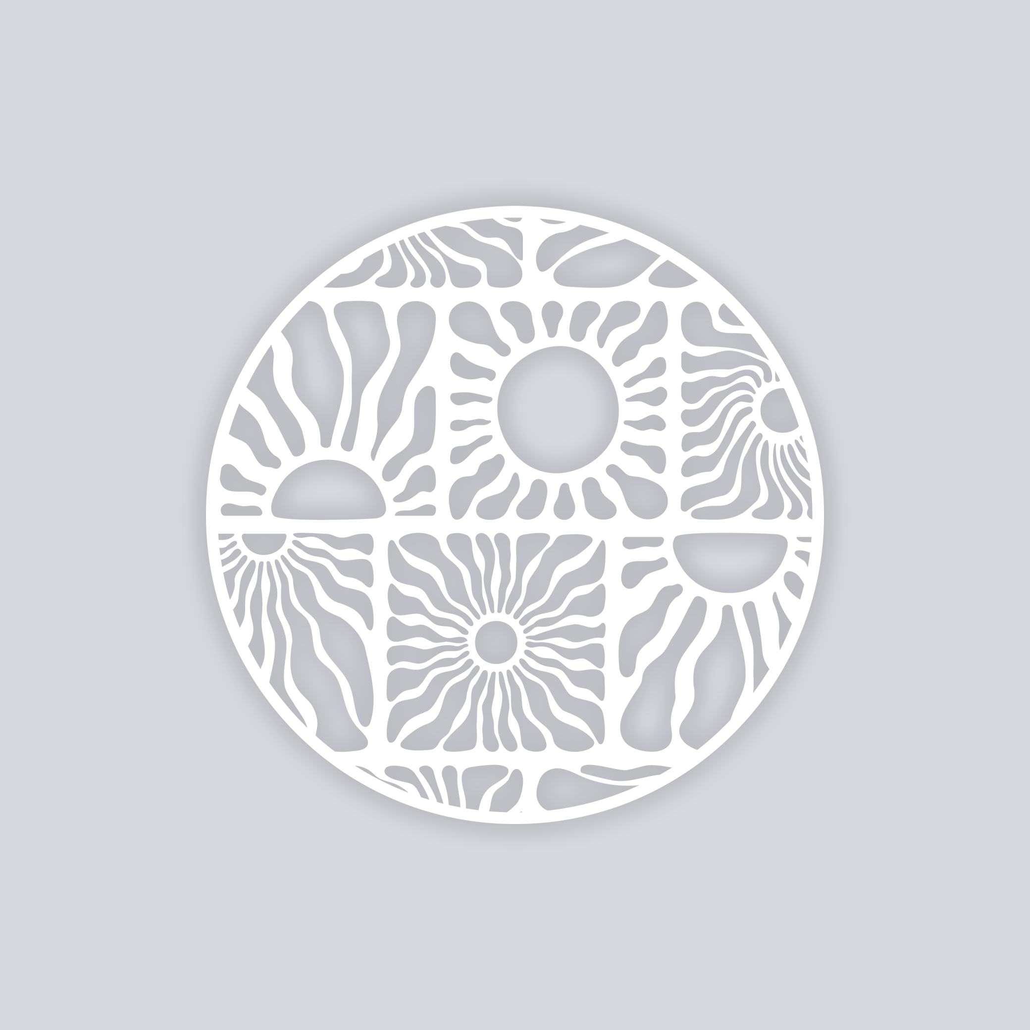 Sun Block Circle Clay Stencil