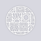 Sun Block Circle Clay Stencil