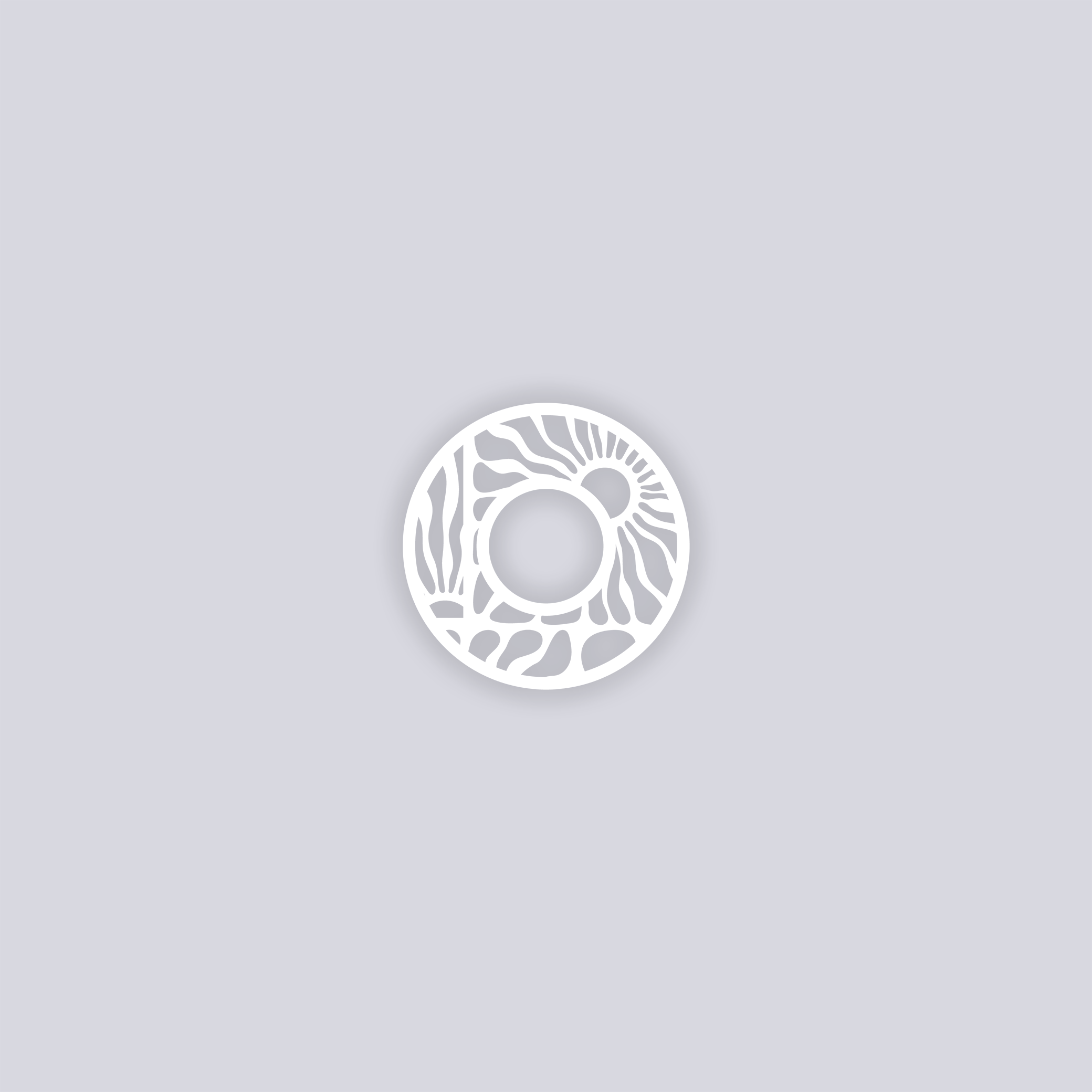 Sun Block Circle Rim Clay Stencil