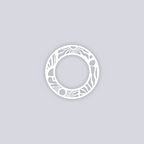 Sun Block Circle Rim Clay Stencil