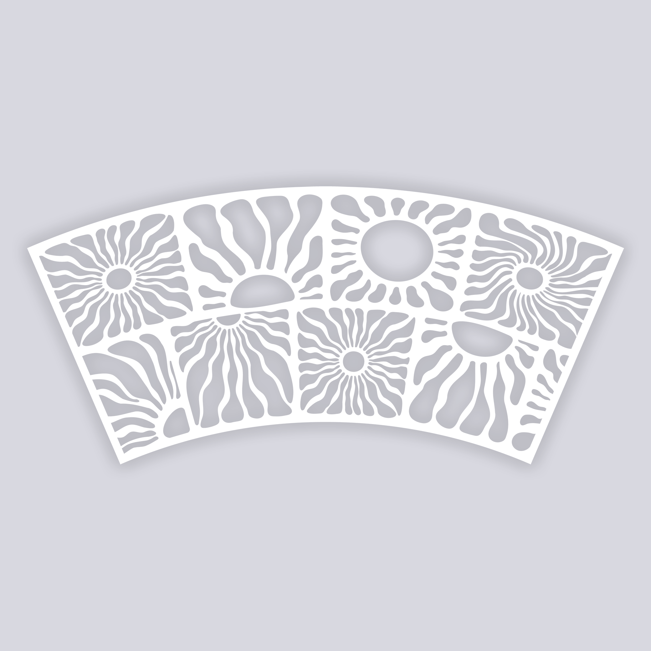 Sun Block Lg Cup Clay Stencil