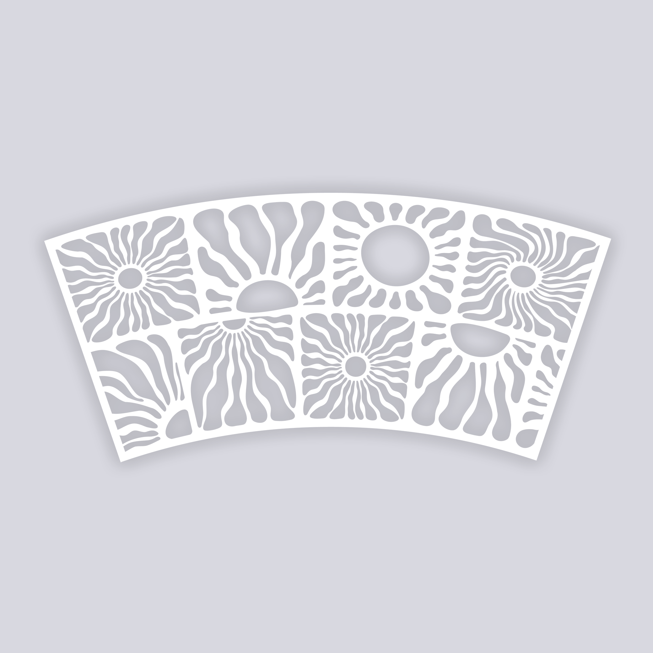 Sun Block Lg Cup Clay Stencil
