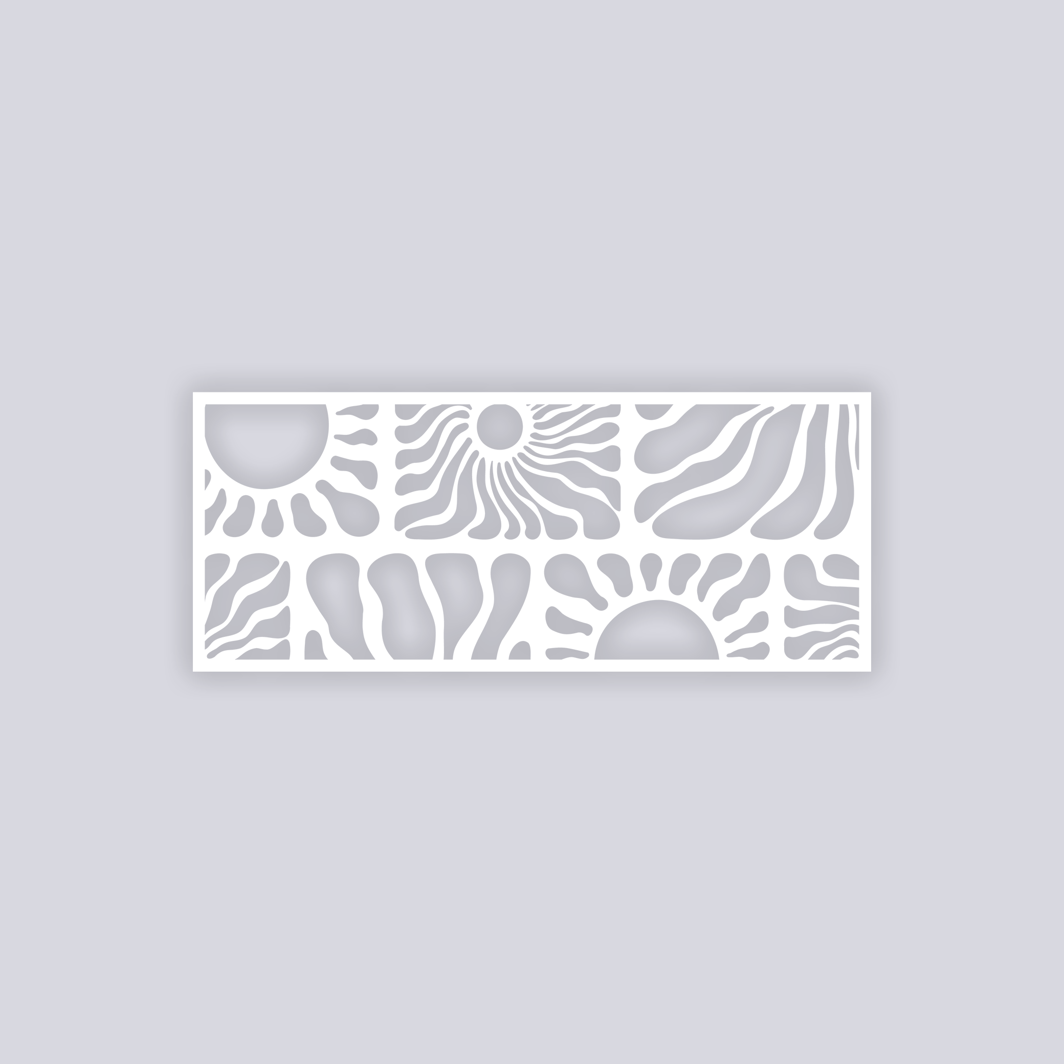 Sun Block Rectangle Clay Stencil