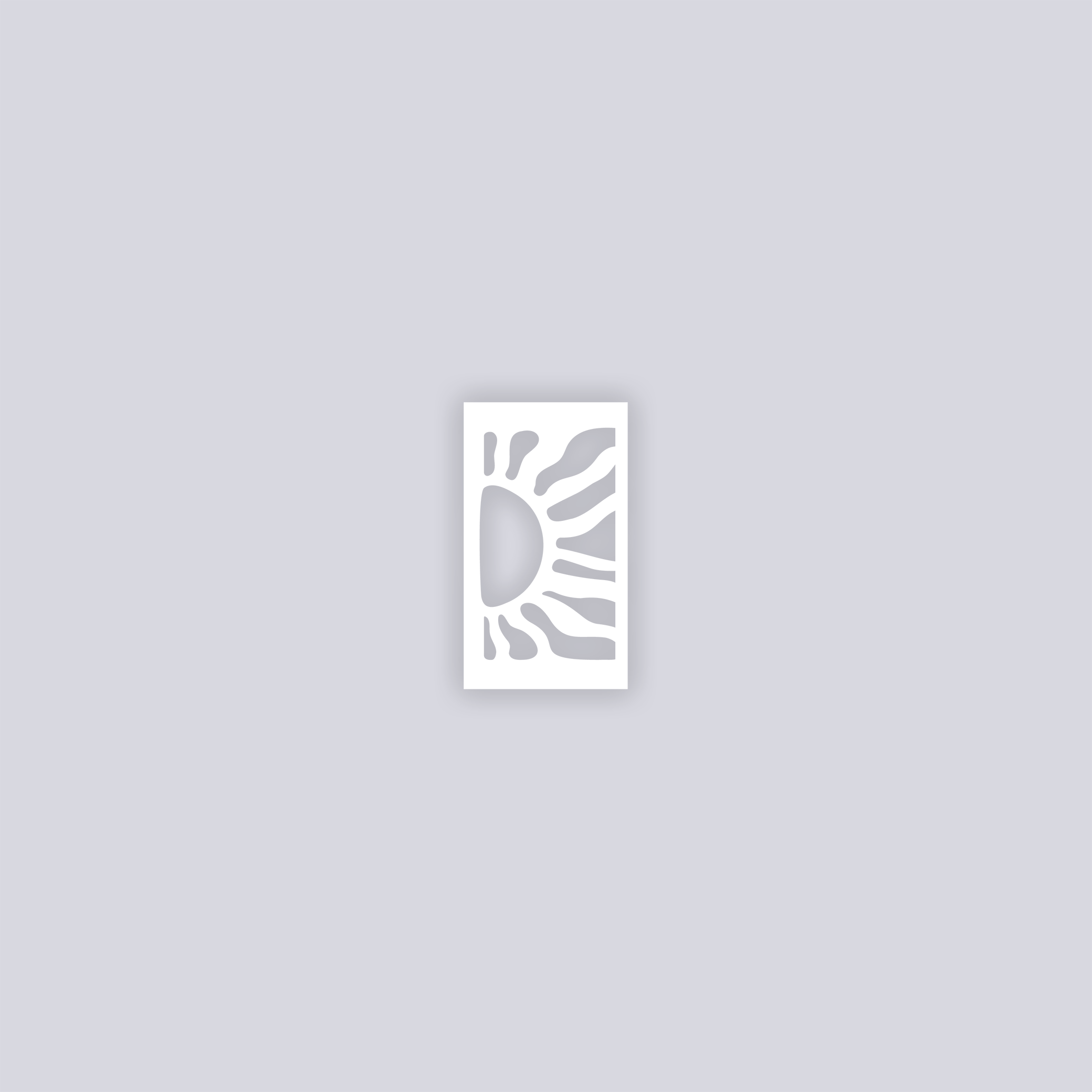Sun Block Rectangle Clay Stencil
