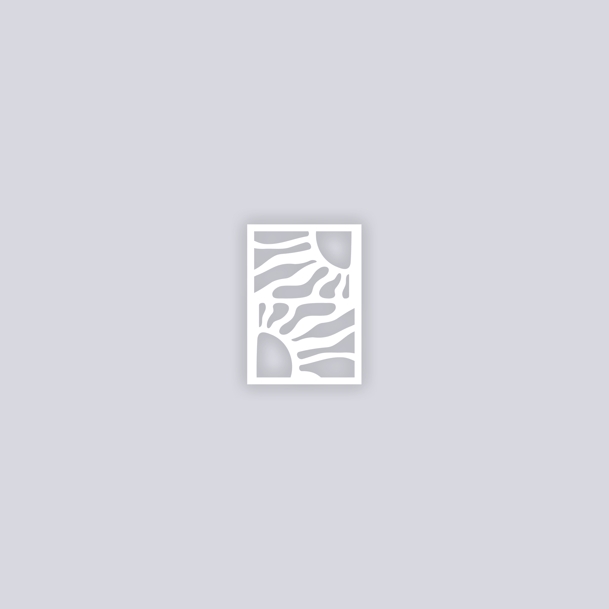 Sun Block Rectangle Clay Stencil