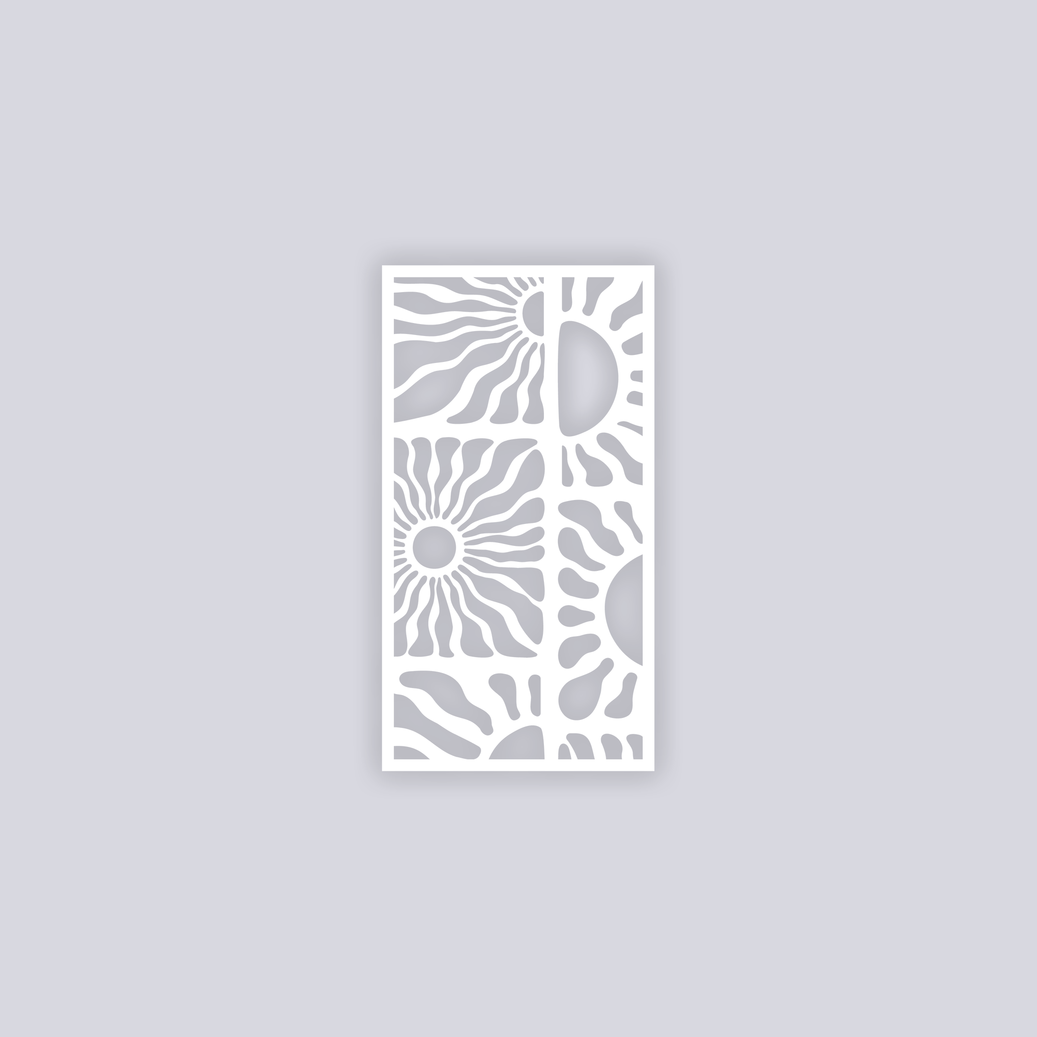 Sun Block Rectangle Face Clay Stencil