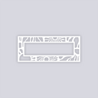 Sun Block Rectangle Rim Clay Stencil