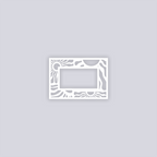 Sun Block Rectangle Rim Clay Stencil