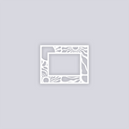 Sun Block Rectangle Rim Clay Stencil