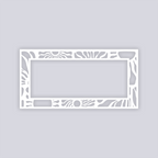 Sun Block Rectangle Rim Clay Stencil