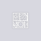 Sun Block Square Clay Stencil