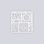 Sun Block Square Clay Stencil