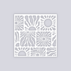Sun Block Square Clay Stencil
