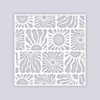 Sun Block Square Clay Stencil