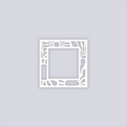 Sun Block Square Rim Clay Stencil