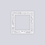 Sun Block Square Rim Clay Stencil