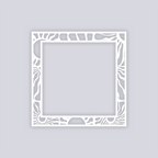 Sun Block Square Rim Clay Stencil