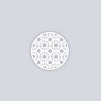 Sun Drops Circle Clay Stencil