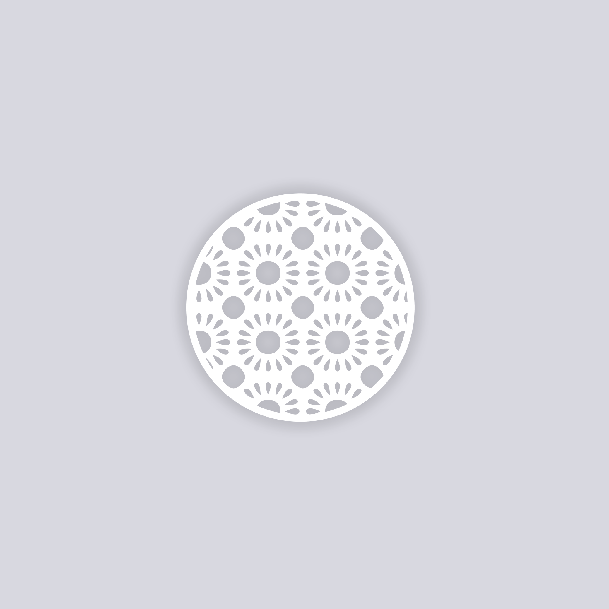 Sun Drops Circle Clay Stencil