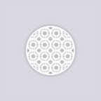 Sun Drops Circle Clay Stencil