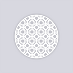 Sun Drops Circle Clay Stencil