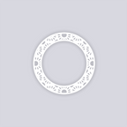 Sun Drops Circle Rim Clay Stencil