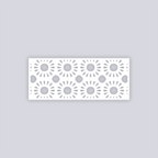 Sun Drops Rectangle Clay Stencil