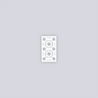 Sun Drops Rectangle Clay Stencil