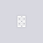 Sun Drops Rectangle Clay Stencil