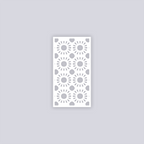 Sun Drops Rectangle Face Clay Stencil