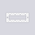 Sun Drops Rectangle Rim Clay Stencil