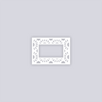Sun Drops Rectangle Rim Clay Stencil