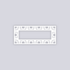 Sun Drops Rectangle Rim Clay Stencil