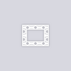 Sun Drops Rectangle Rim Clay Stencil