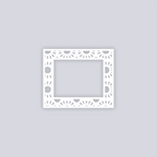 Sun Drops Rectangle Rim Clay Stencil