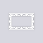 Sun Drops Rectangle Rim Clay Stencil