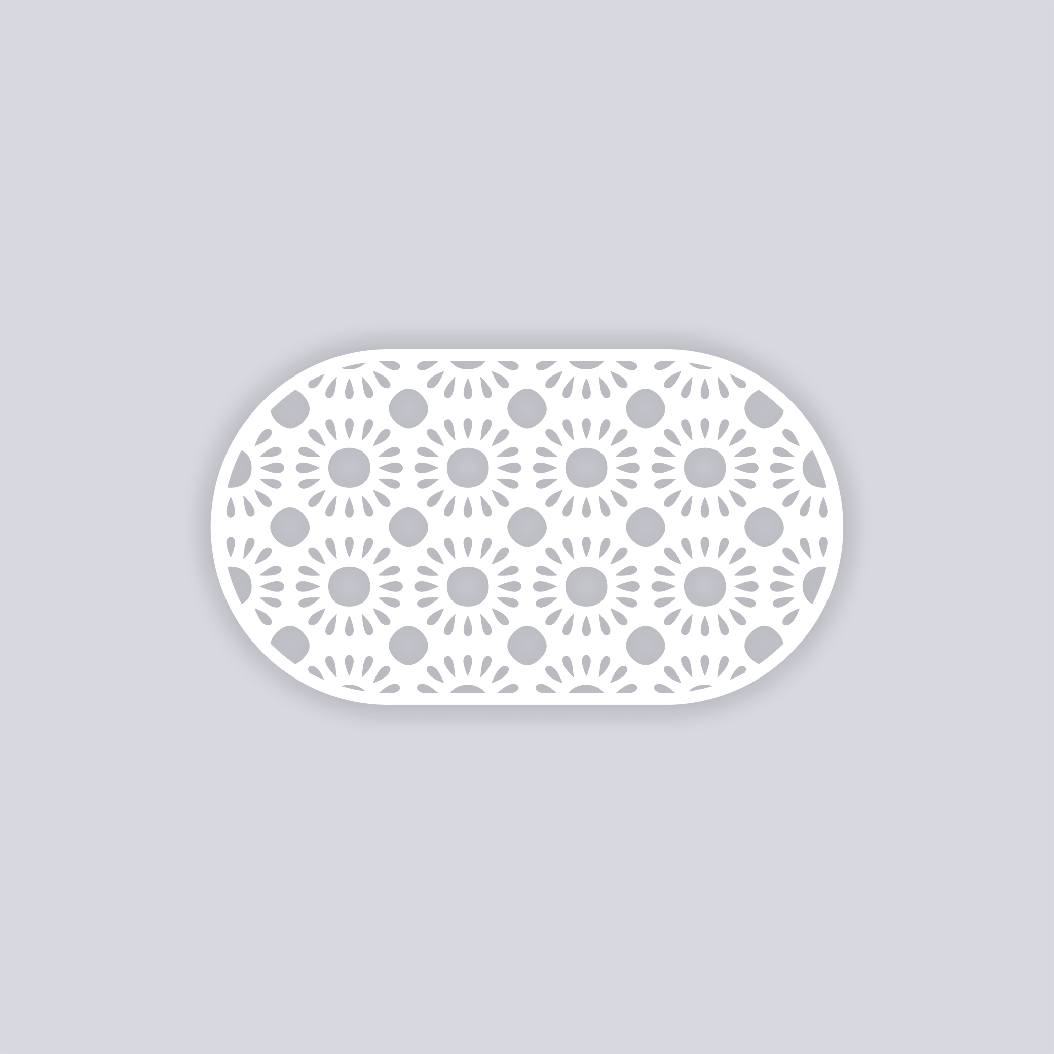 Sun Drops Rounded Rectangle Clay Stencil