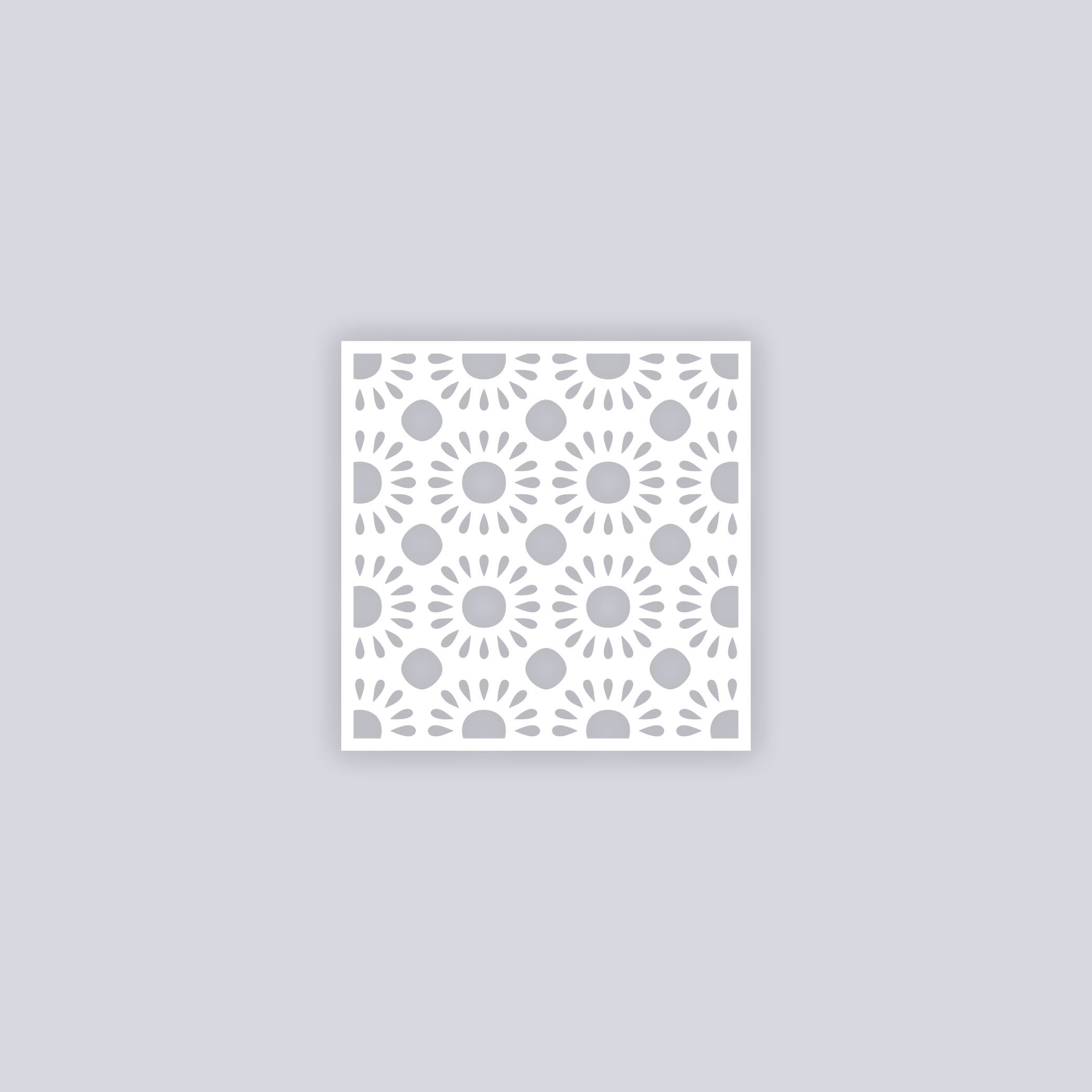 Sun Drops Square Clay Stencil
