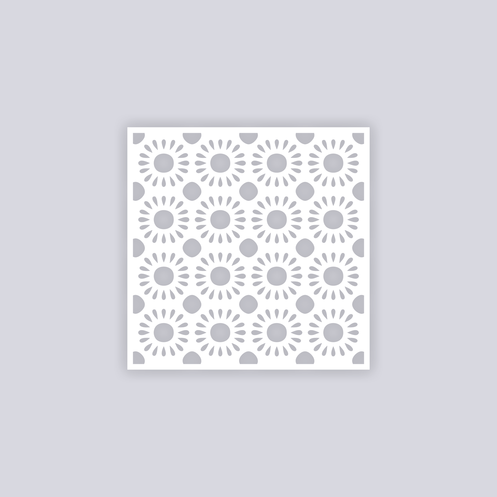 Sun Drops Square Clay Stencil