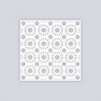 Sun Drops Square Clay Stencil