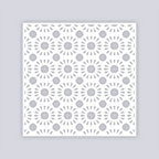 Sun Drops Square Clay Stencil