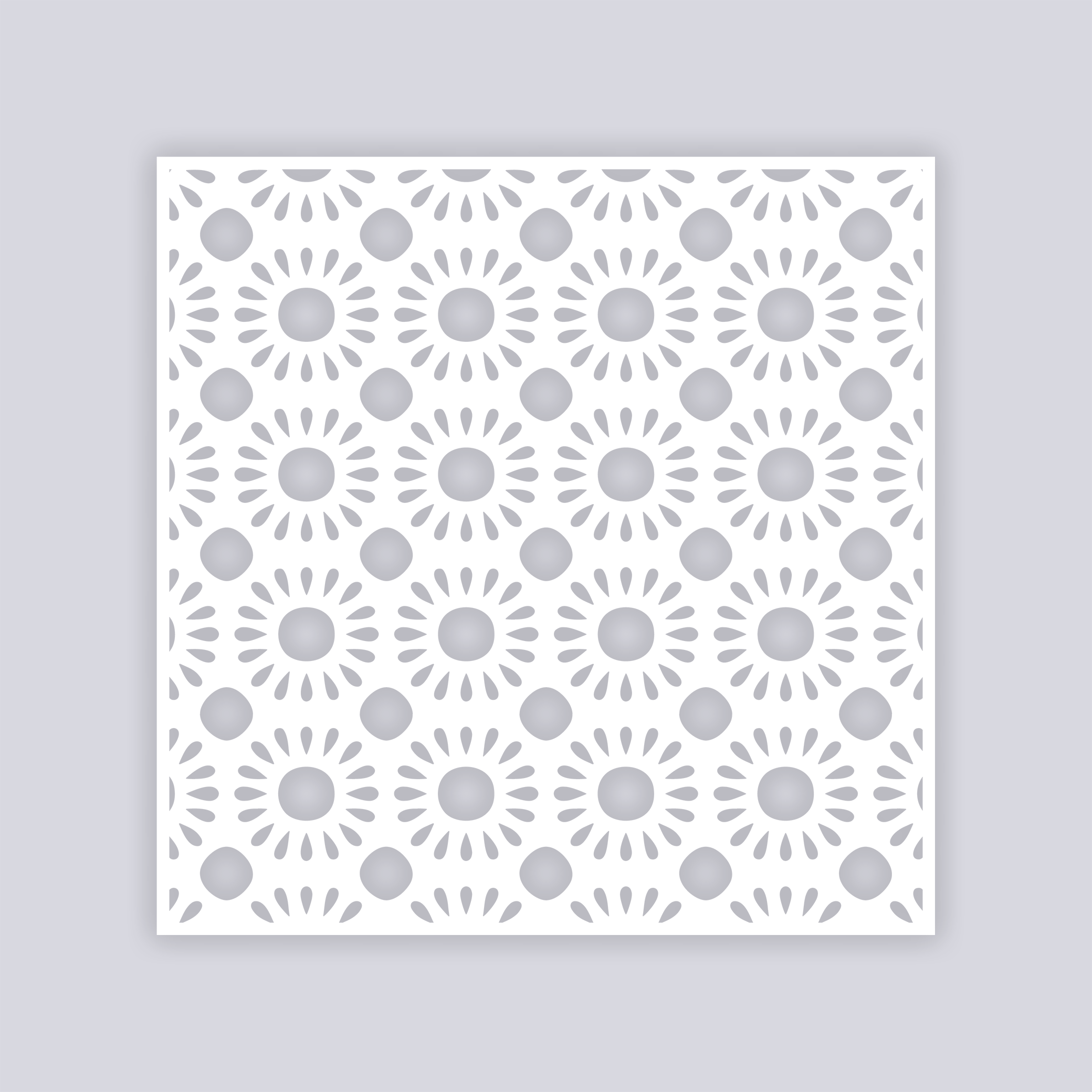 Sun Drops Square Clay Stencil