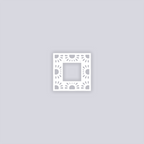Sun Drops Square Rim Clay Stencil