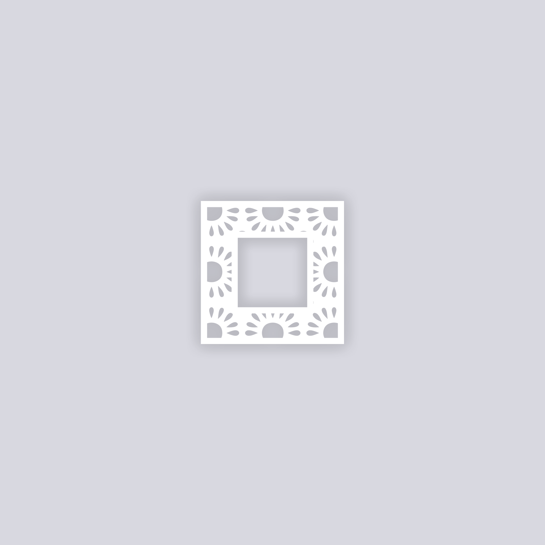 Sun Drops Square Rim Clay Stencil