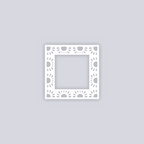 Sun Drops Square Rim Clay Stencil