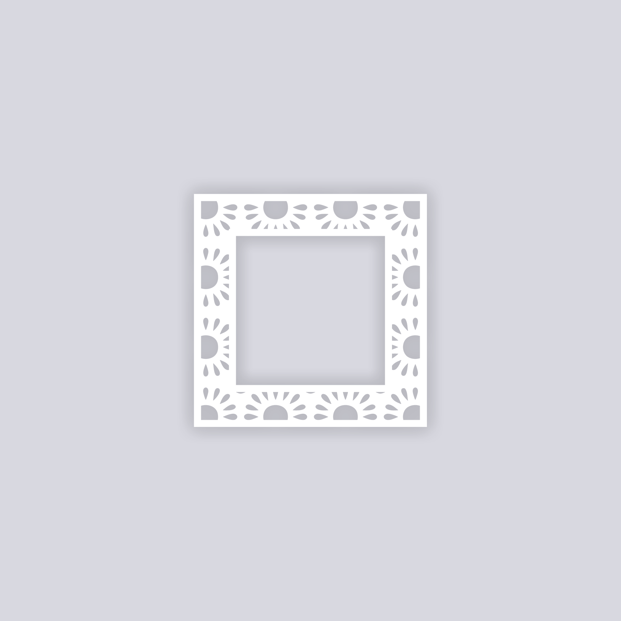 Sun Drops Square Rim Clay Stencil