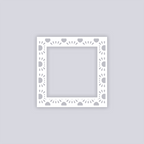 Sun Drops Square Rim Clay Stencil