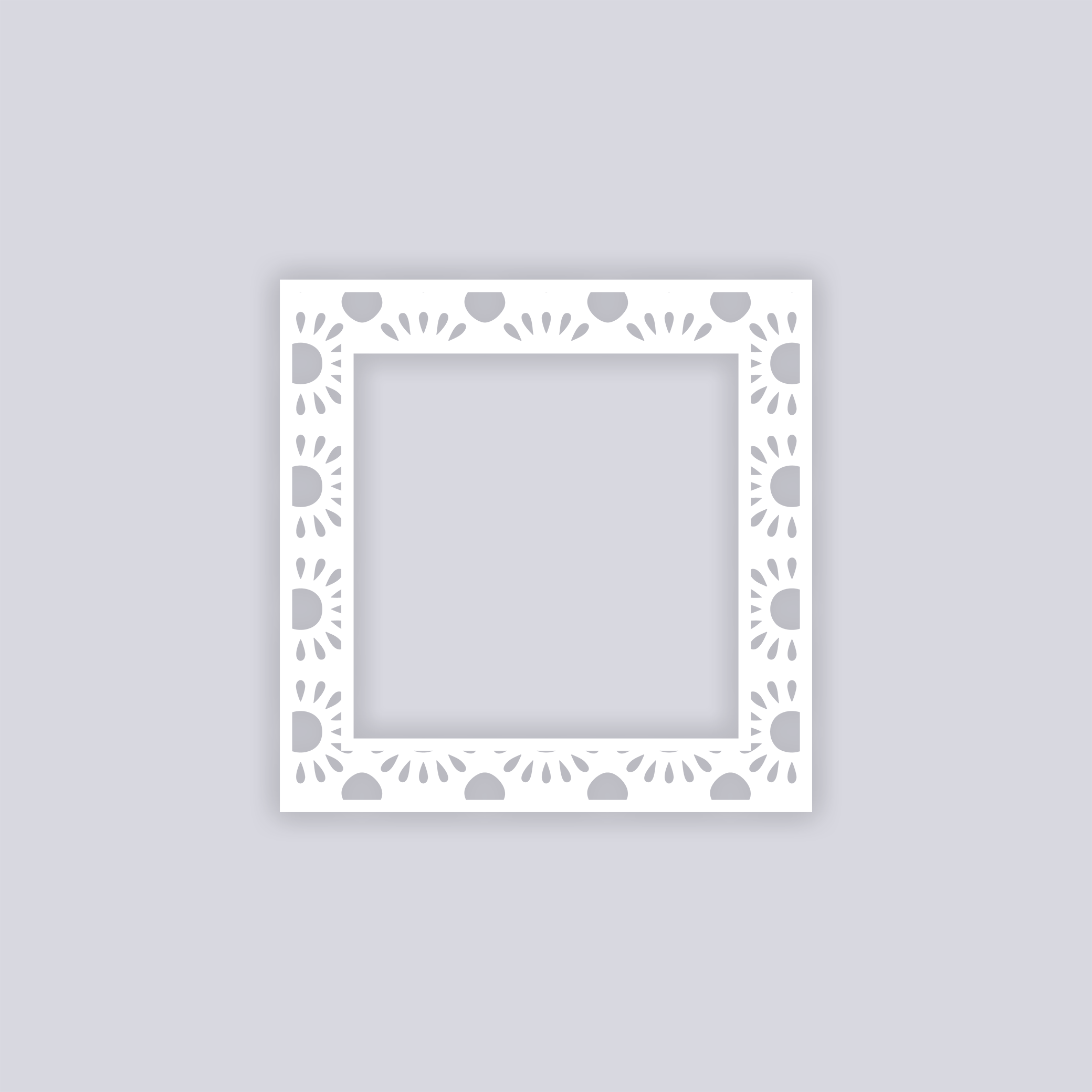 Sun Drops Square Rim Clay Stencil