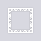 Sun Drops Square Rim Clay Stencil