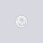 Sunburst Palm Circle Clay Stencil